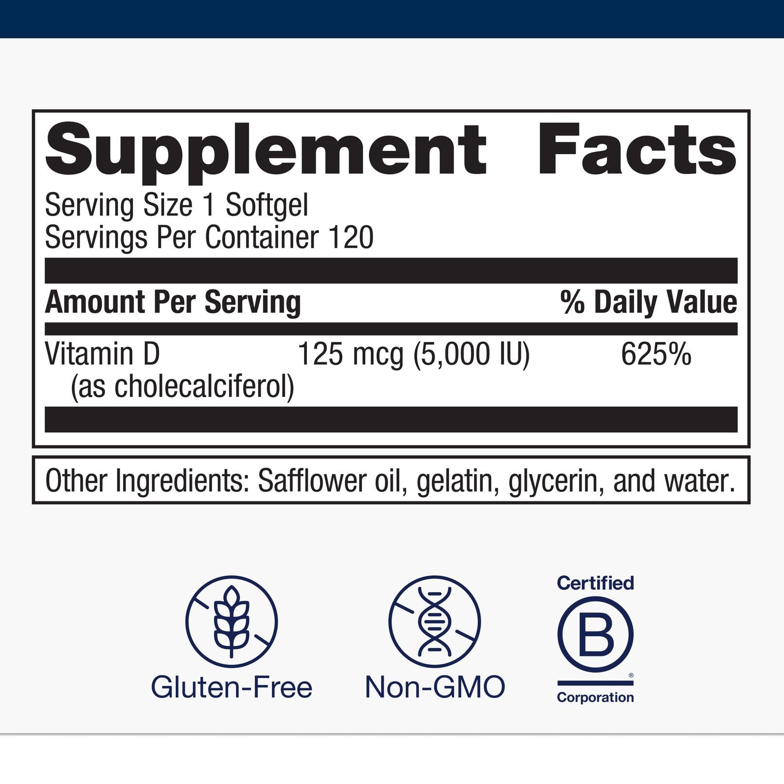 Metagenics Vitamin D3 oil-based formula with coconut oil enhances absorption