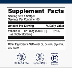 Metagenics Vitamin D3 softgels close-up showing oil-based absorption.