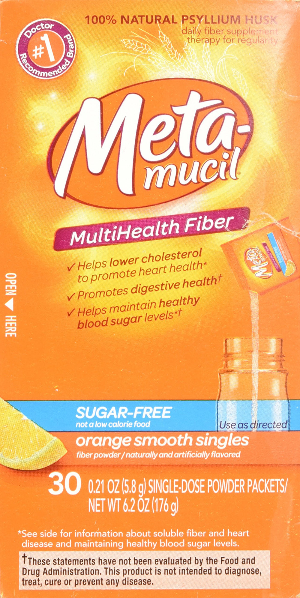 Metamucil prepared drink in glass with smooth texture.