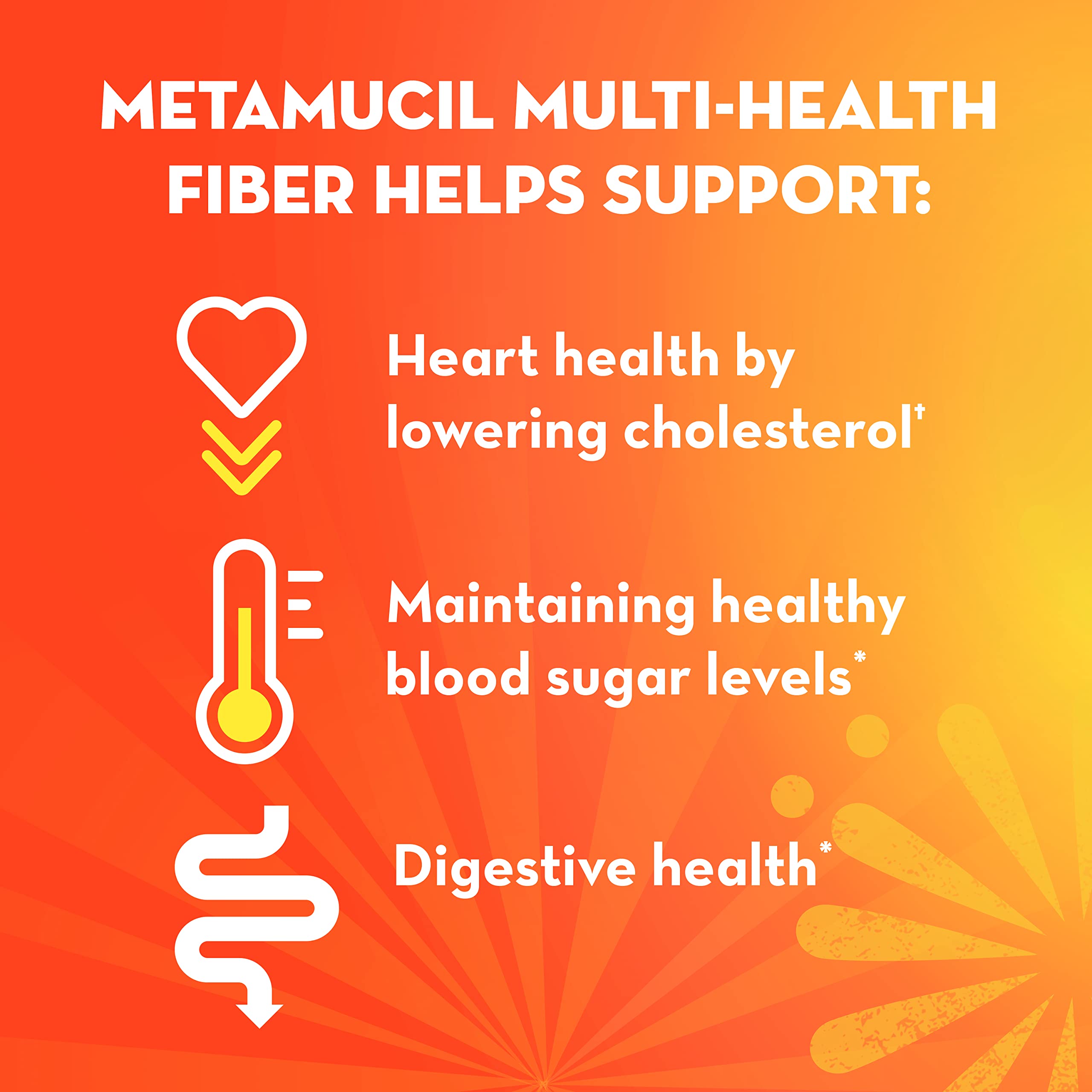 Metamucil psyllium husk capsules daily-use pack illustrates convenient solution for regularity