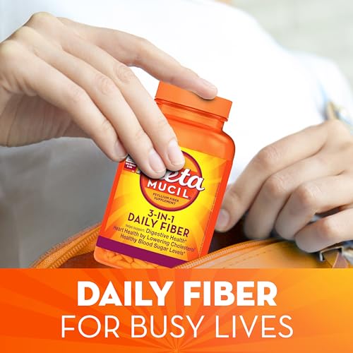 Metamucil psyllium husk capsules routine imagery suggests daily digestion support