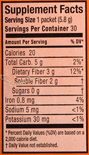 Metamucil psyllium husk close-up showing natural fiber texture.