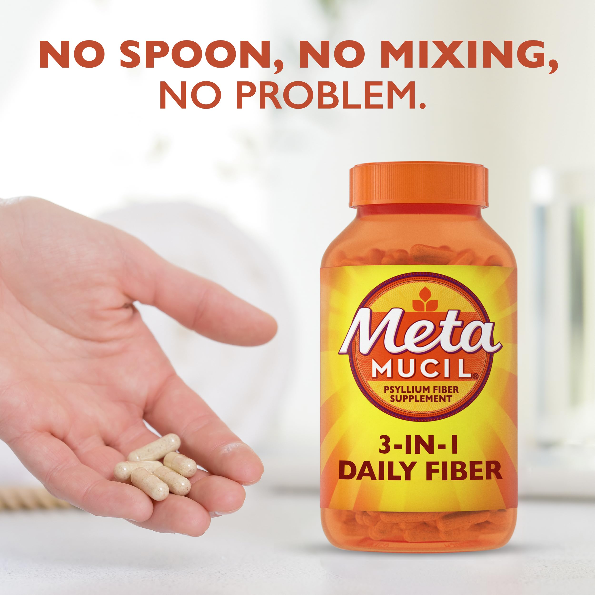 Two-pack Metamucil packaging showing value and convenience.