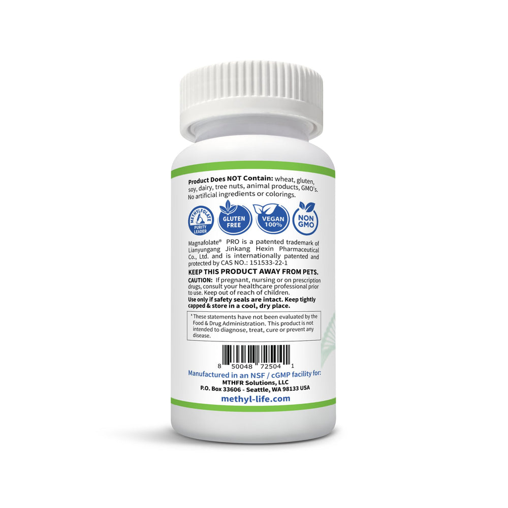 Made in USA facility: Methyl-Life B-Methylated II third-party tested for purity and potency.