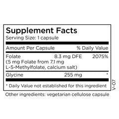 MethylPro L-Methylfolate 5 mg capsules close-up highlighting quality and potency