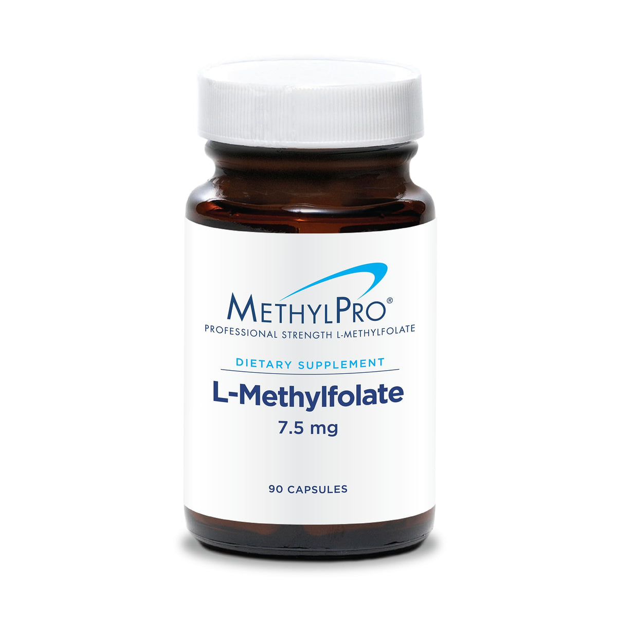 MethylPro L-Methylfolate 7.5 mg bottle front supports everyday focus and calm