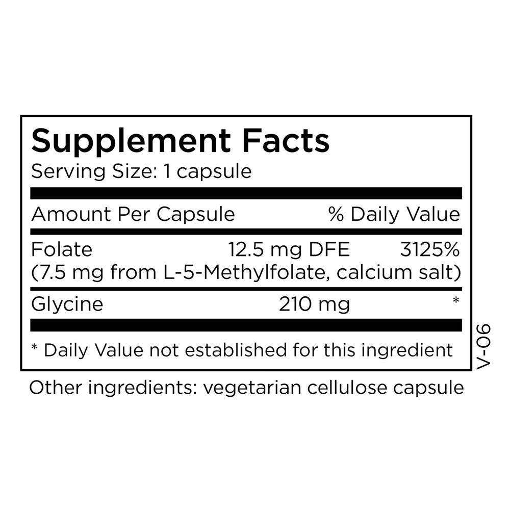 MethylPro L-Methylfolate capsules for everyday methylation and focus