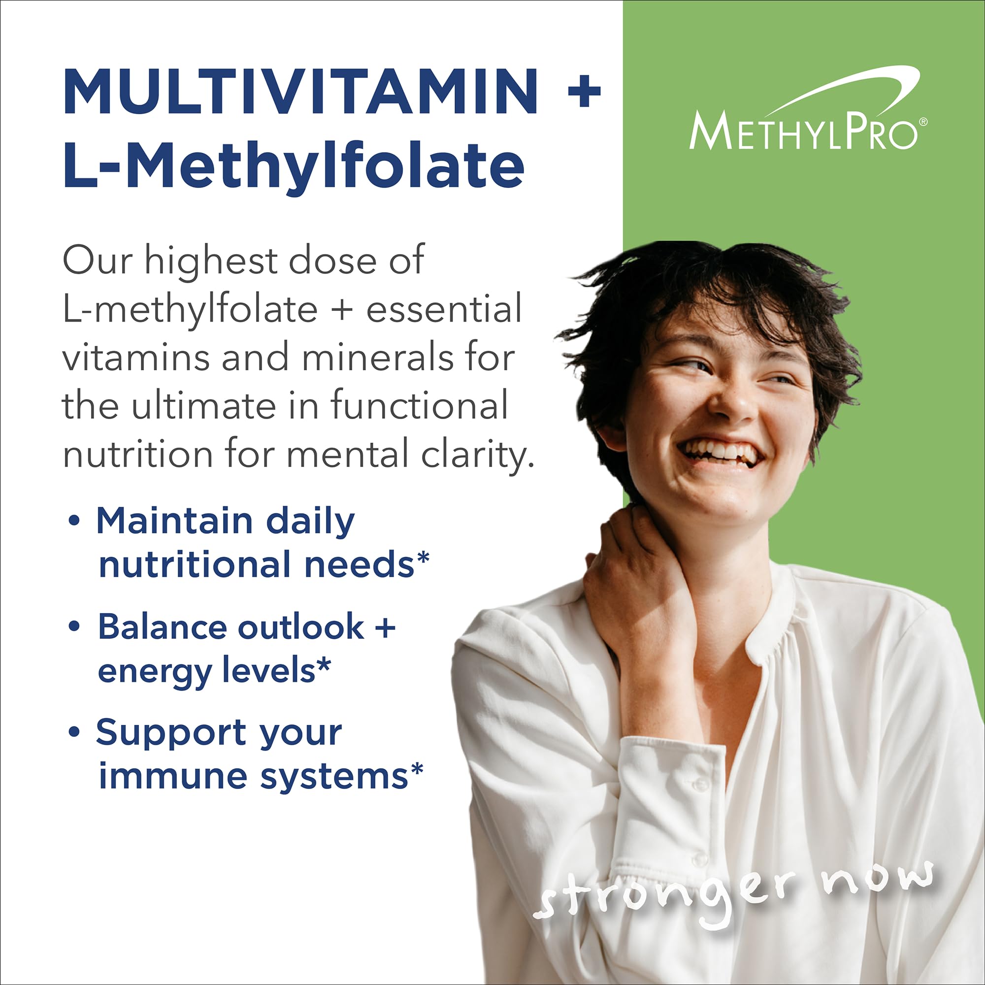 MethylPro methylfolate 15mg bottle highlights high-bioavailability folate