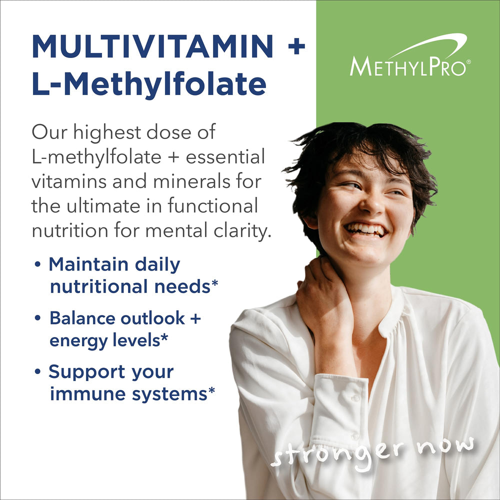 MethylPro methylfolate 15mg bottle highlights high-bioavailability folate
