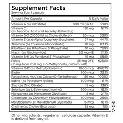 MethylPro multivitamin capsules on table ready for daily use