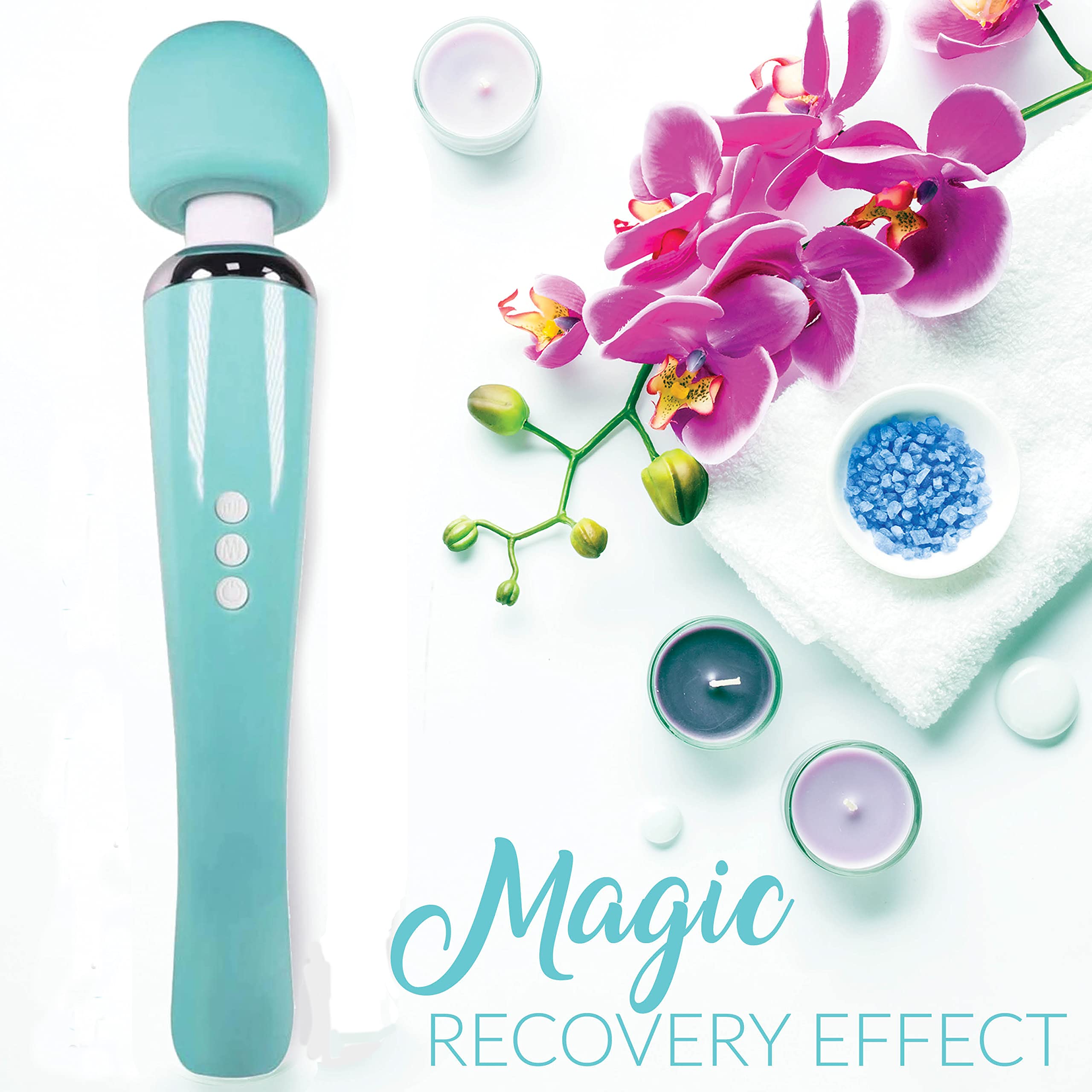 Metooka portable massager beside compact carry case for travel.
