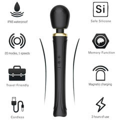 Metooka massager USB rechargeable for cable-free use