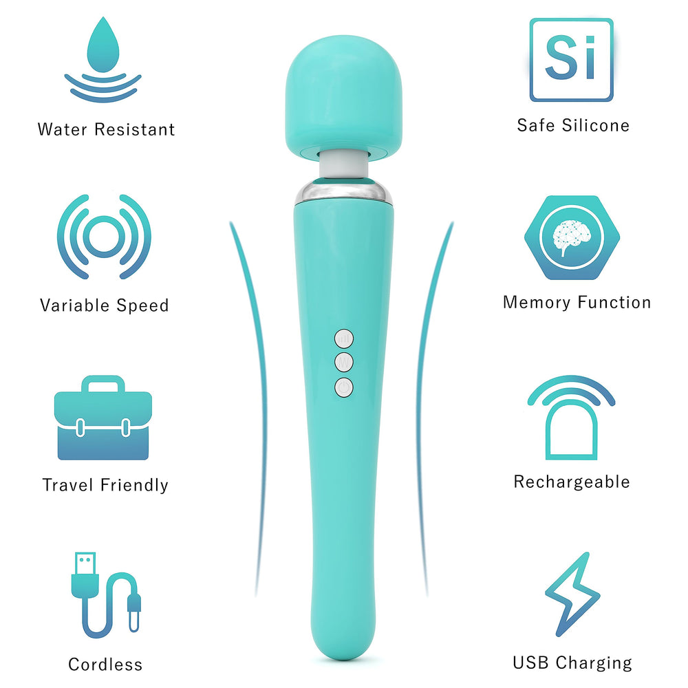 Metooka massager charging via USB for on-the-go ready use.