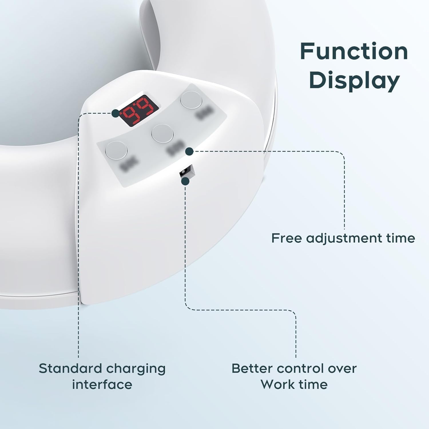 Meukgag Nail-Cleaning Light Device close-up shows user-friendly surface