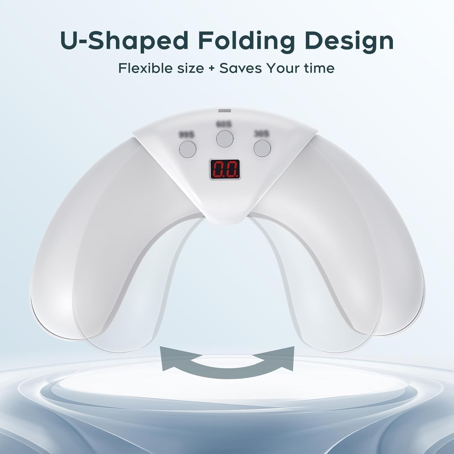 Meukgag Nail-Cleaning Light Device with fingers in slot for efficient care