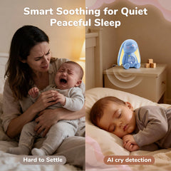 Mewaii 100 sounds library offers lullabies and nature tones.
