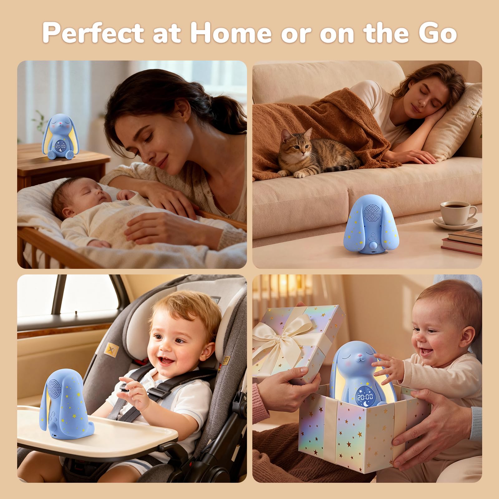 Mewaii digital alarm clock with temperature monitor in one device.