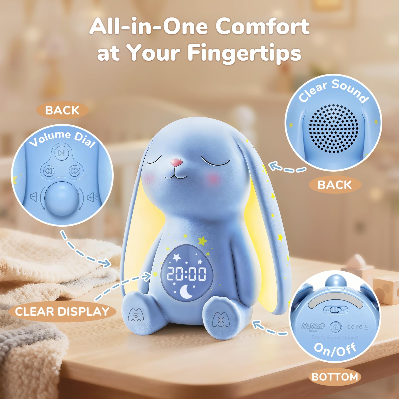 Mewaii kid-friendly night light grows with child’s age.