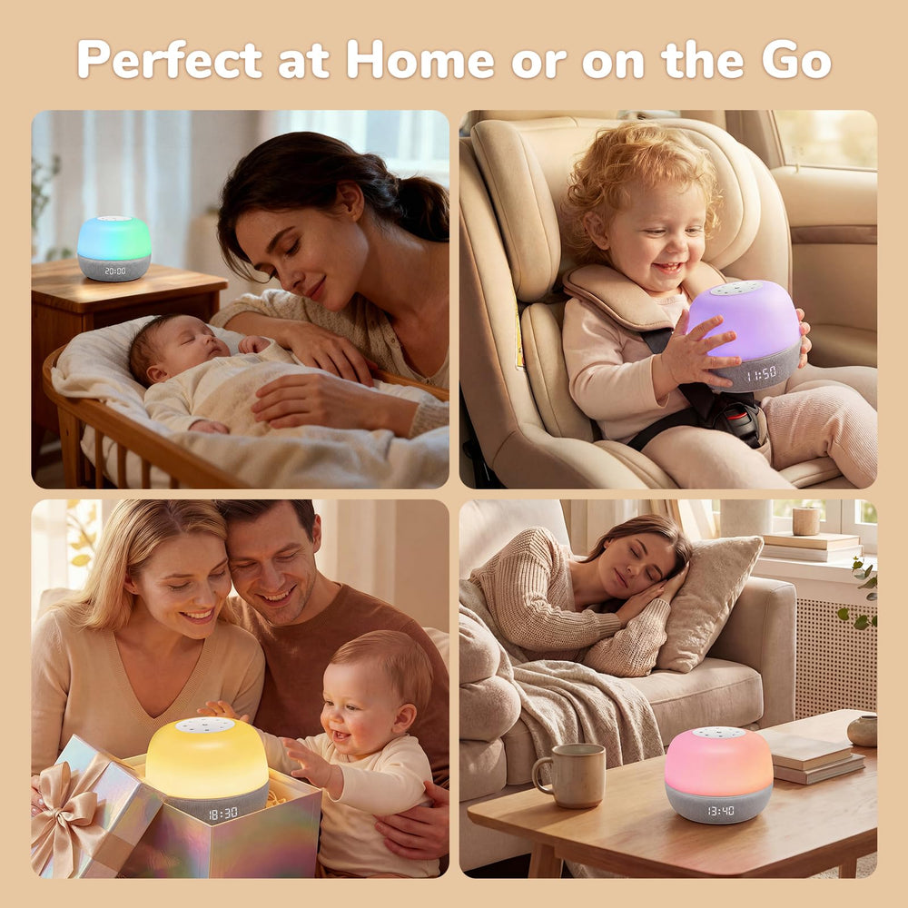 Mewaii sound machine is portable and travel-friendly for on-the-go soothing.