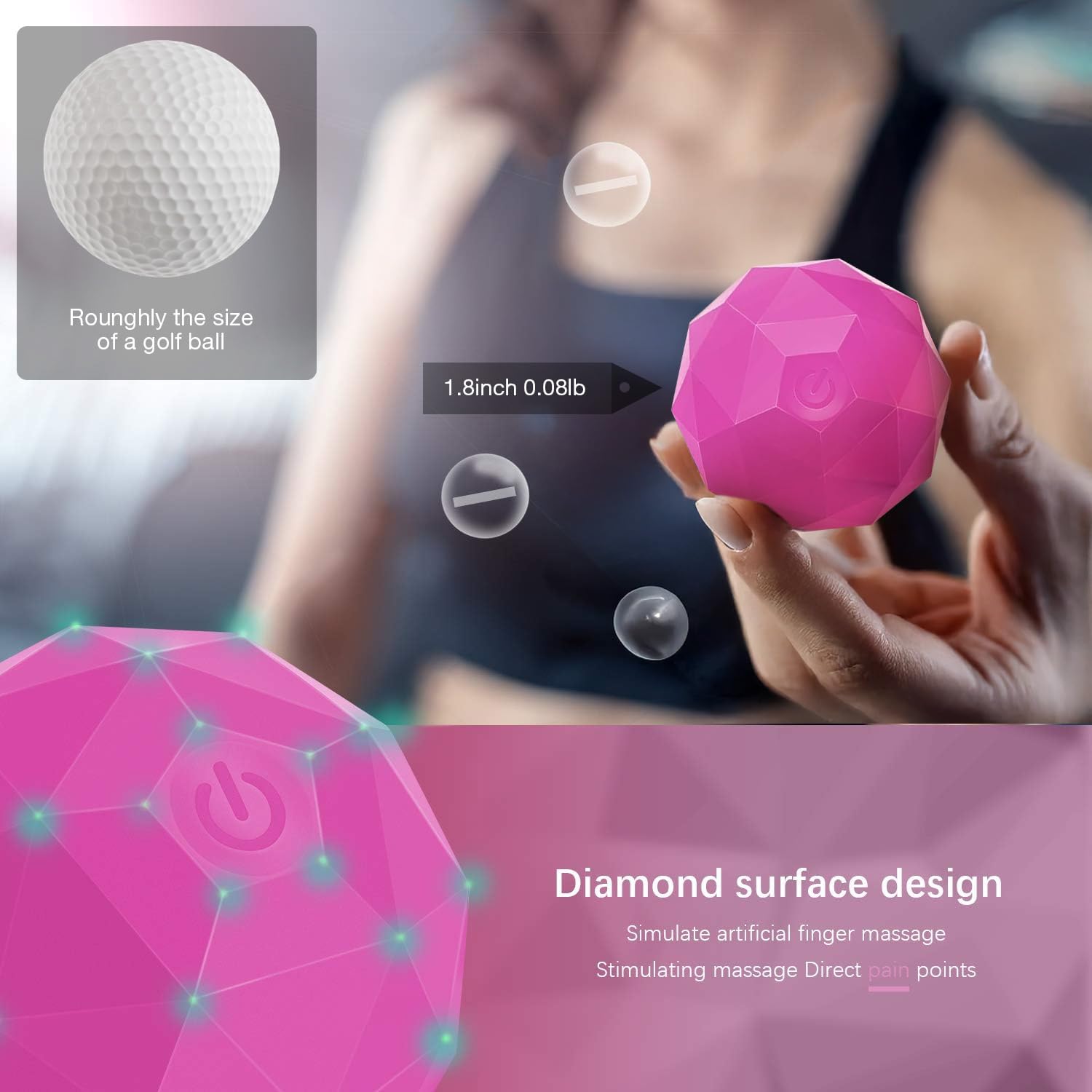 MEXITOP electric massage ball back massage for spine muscles.