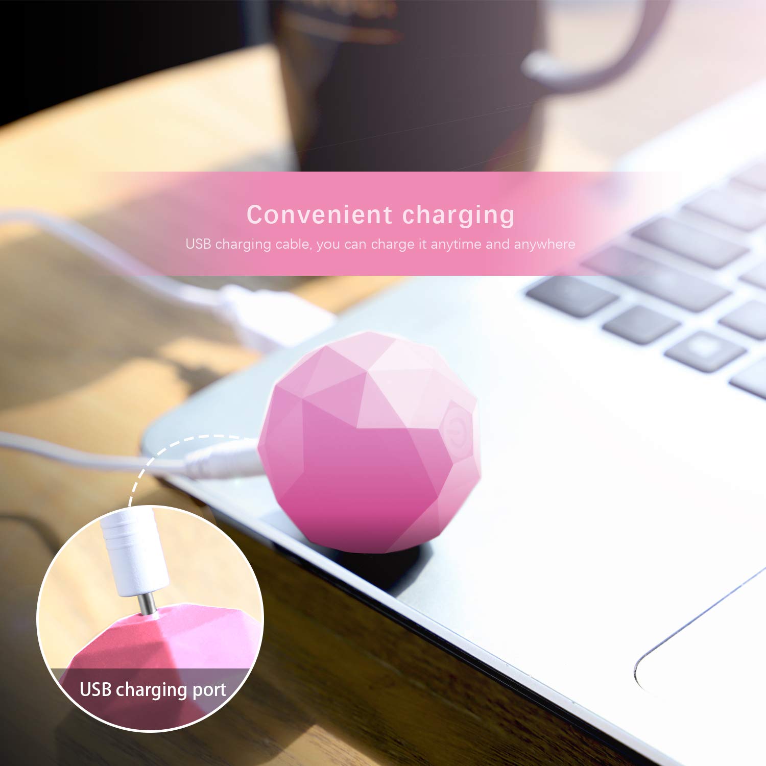 MEXITOP electric massage ball charging status for quick recharge.
