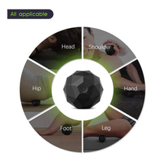MEXITOP back/neck massage ball demonstrating targeted tension relief
