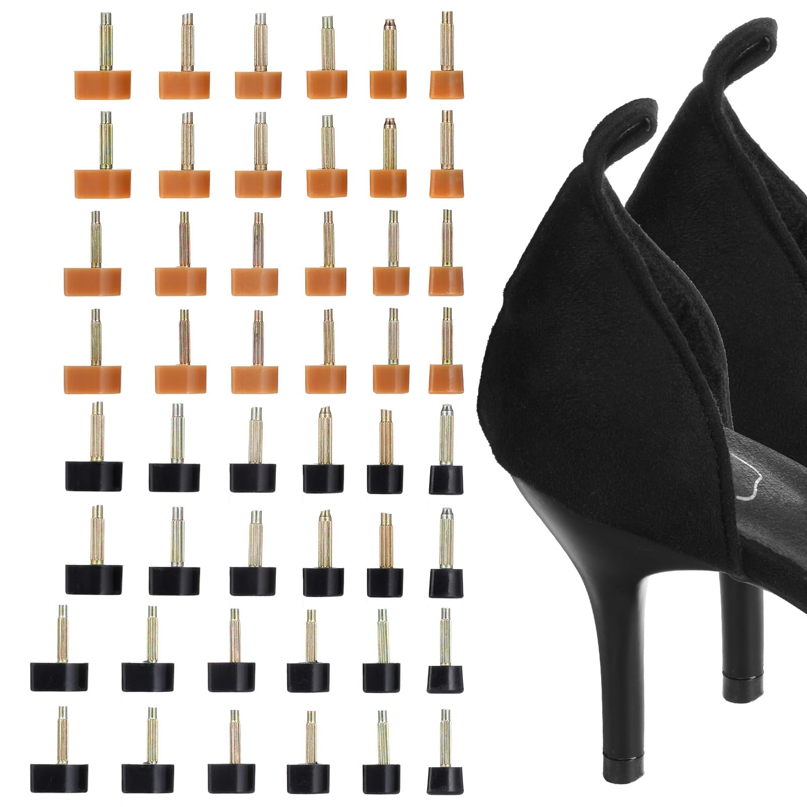 Meyeyaia heel tips with U-cap design for steadier steps on varied surfaces.