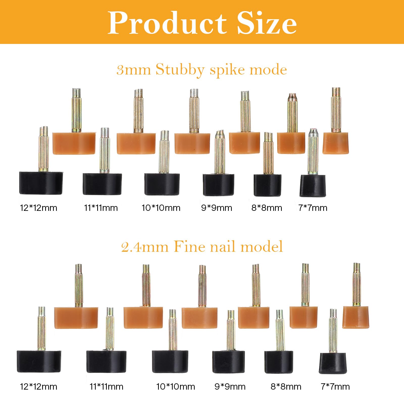 Meyeyaia heel tips with 2.4mm core enable quick, secure replacement.