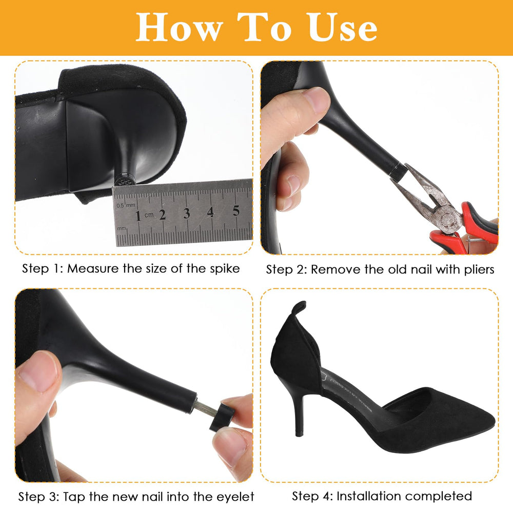 Meyeyaia heel tips with 3mm core offer durable, stable support.