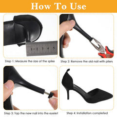 Meyeyaia heel tips with 3mm core offer durable, stable support.