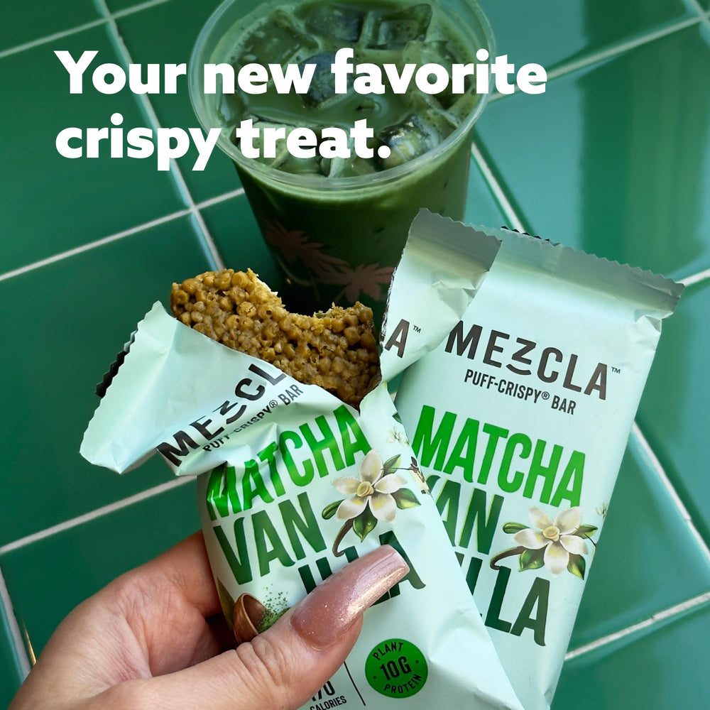 Mezcla bar being opened suggests convenient breakfast or snack.