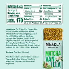 Mezcla Matcha Vanilla bar close-up with earthy matcha notes and vanilla sweetness.