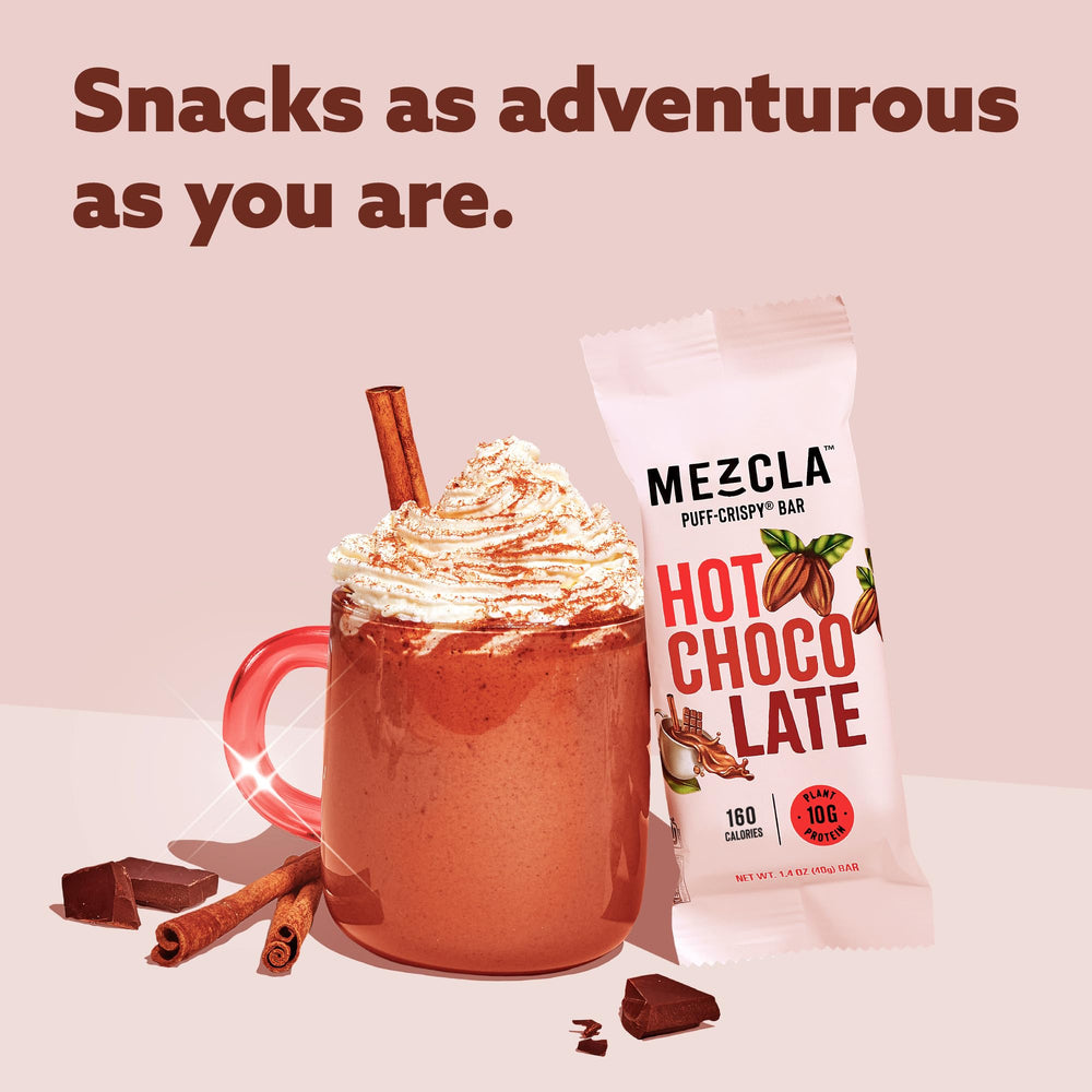 Mezcla vegan gluten-free bar packaging highlights clean ingredients