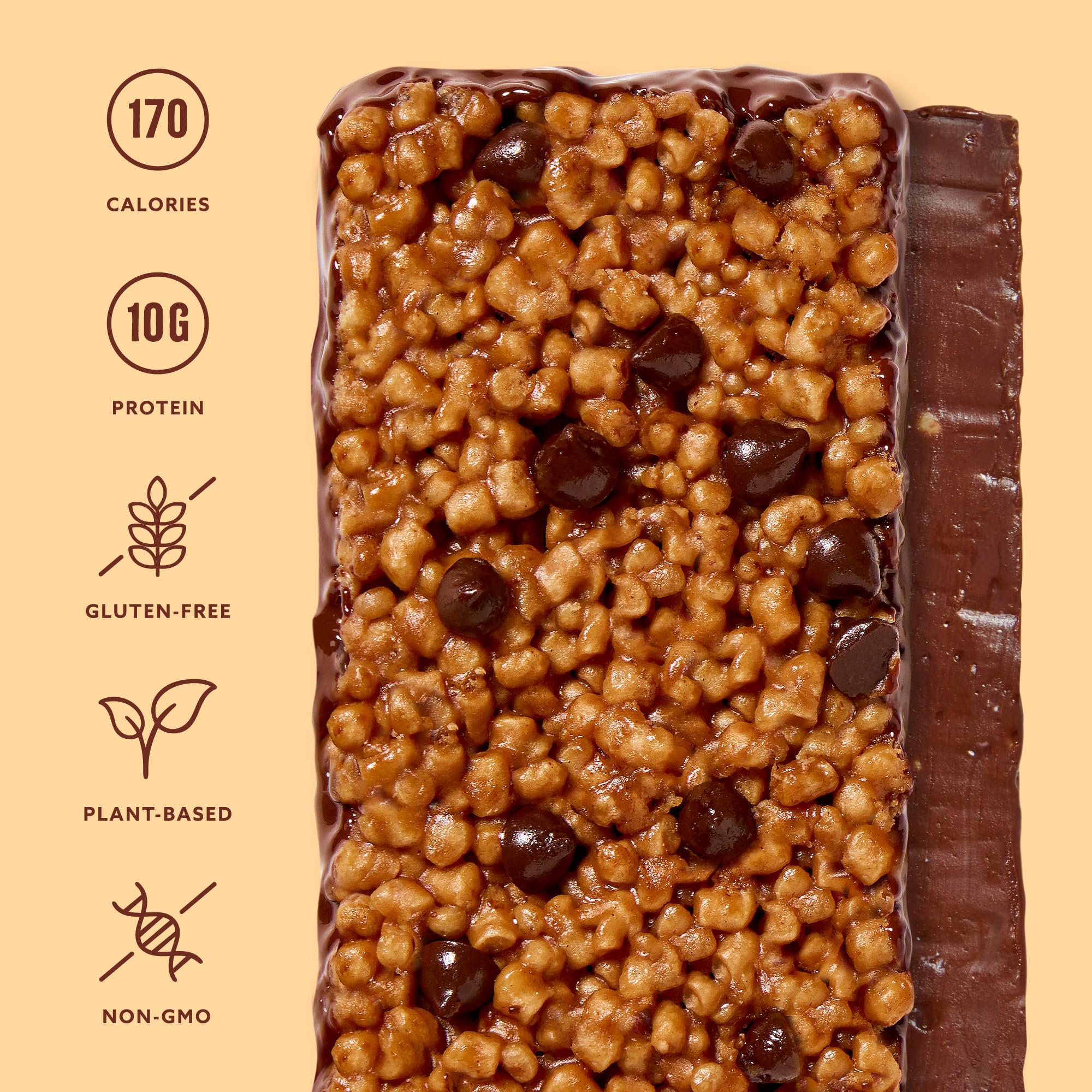 Mezcla Peanut Butter Chocolate Bar close-up captures creamy flavor for afternoon cravings.