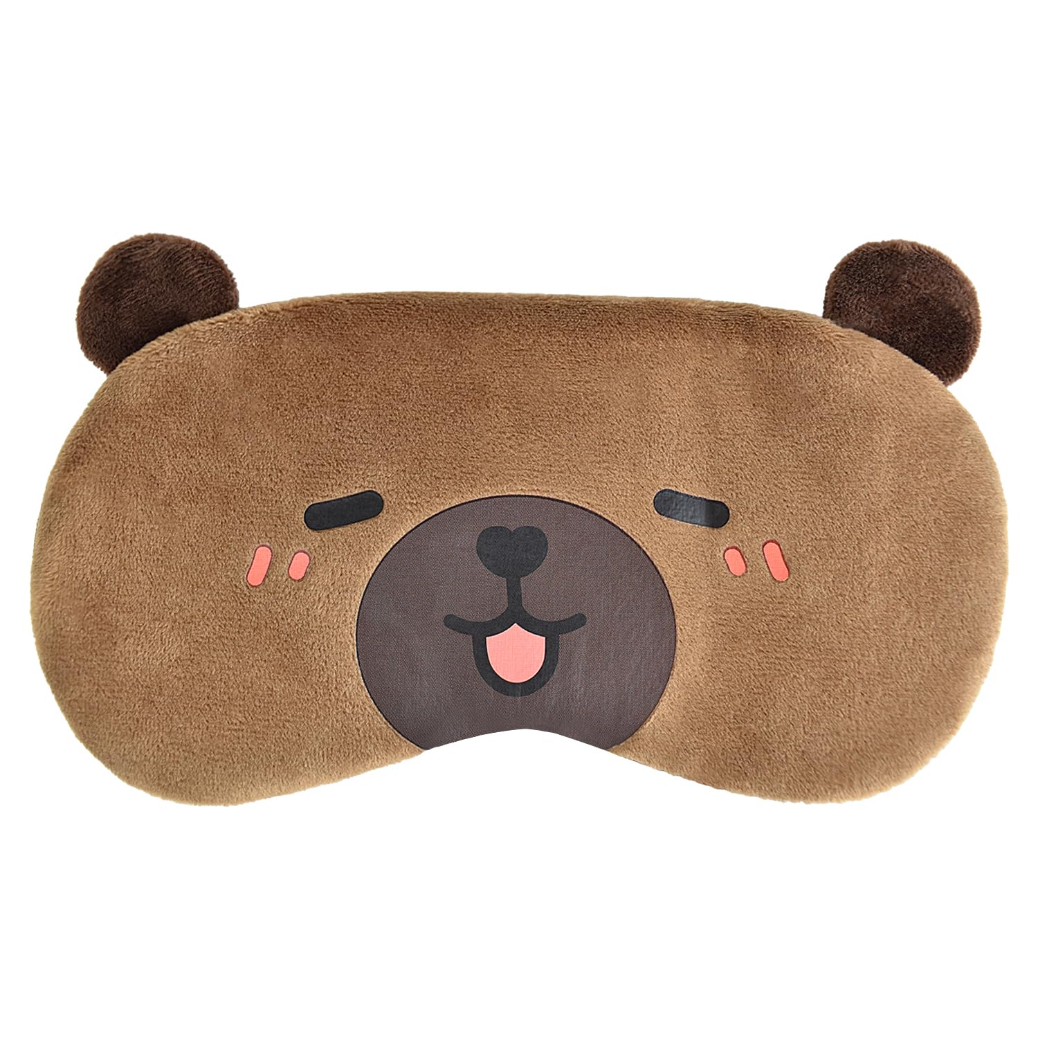 Mezeic Capibara antifaz de dormir en peluche, suave para noches tranquilas.