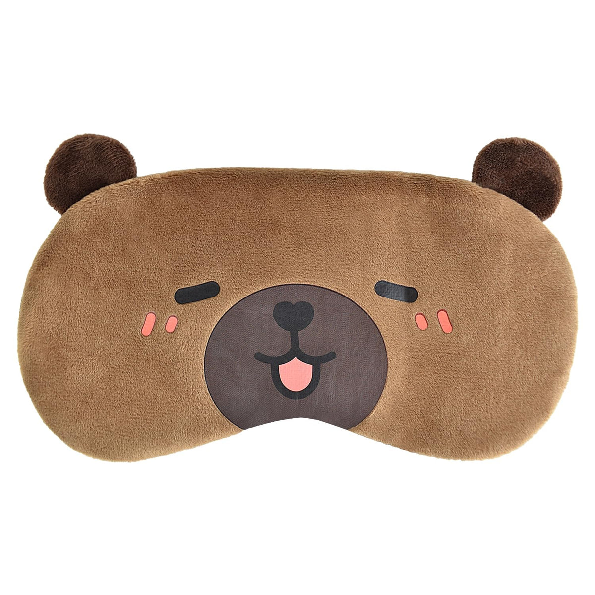Mezeic Capibara antifaz de dormir en peluche, suave para noches tranquilas.