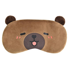 Mezeic Capibara antifaz de dormir en peluche, suave para noches tranquilas.