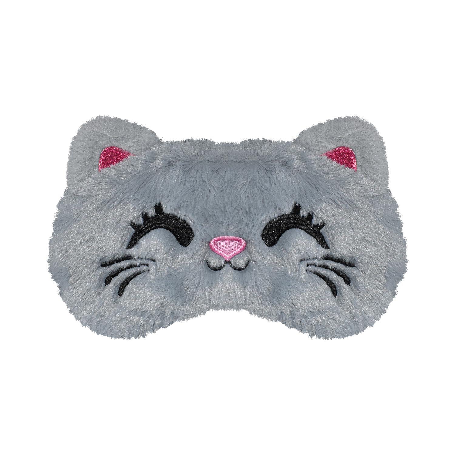 Mezeic cute sleep mask with cartoon cat design, cozy bedtime companion for kids