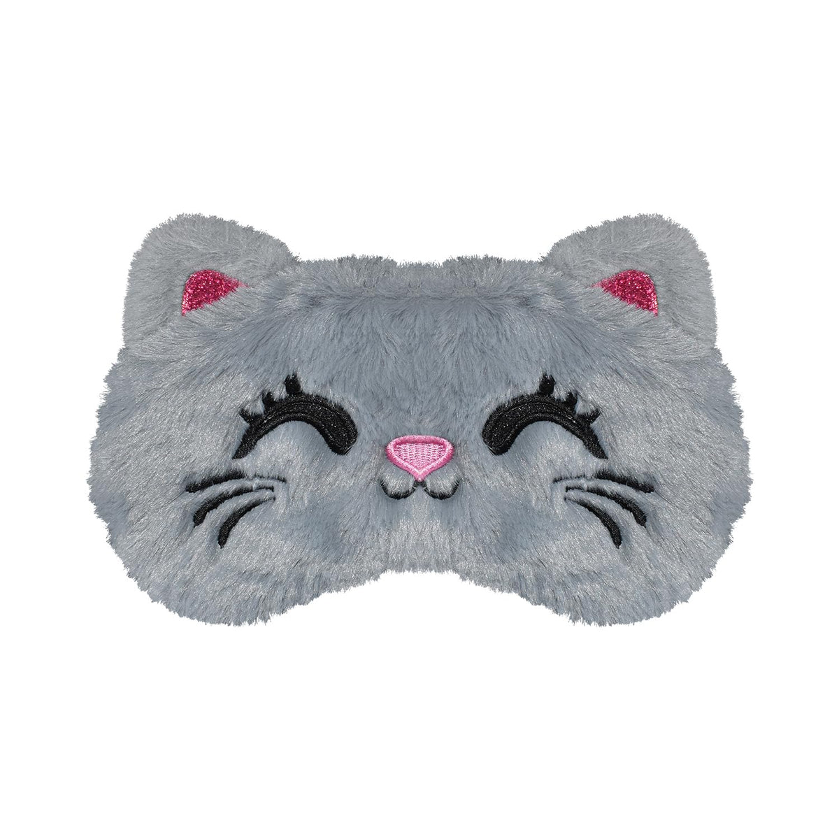 Mezeic cute sleep mask with cartoon cat design, cozy bedtime companion for kids