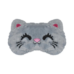 Mezeic cute sleep mask with cartoon cat design, cozy bedtime companion for kids