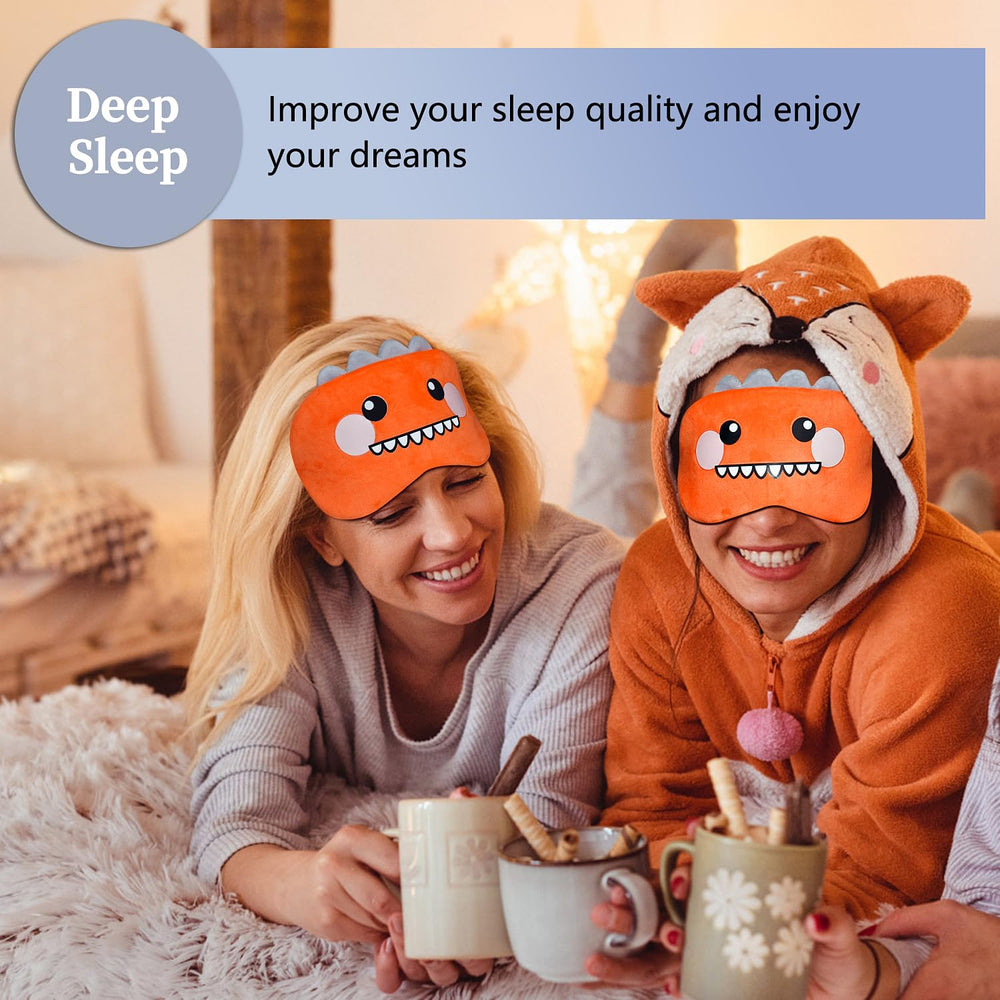 Mezeic soft plush mask offers gentle skin contact during sleep
