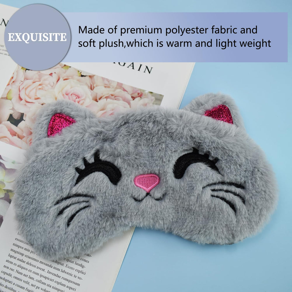 Mezeic washable plush eye mask, easy care for daily use