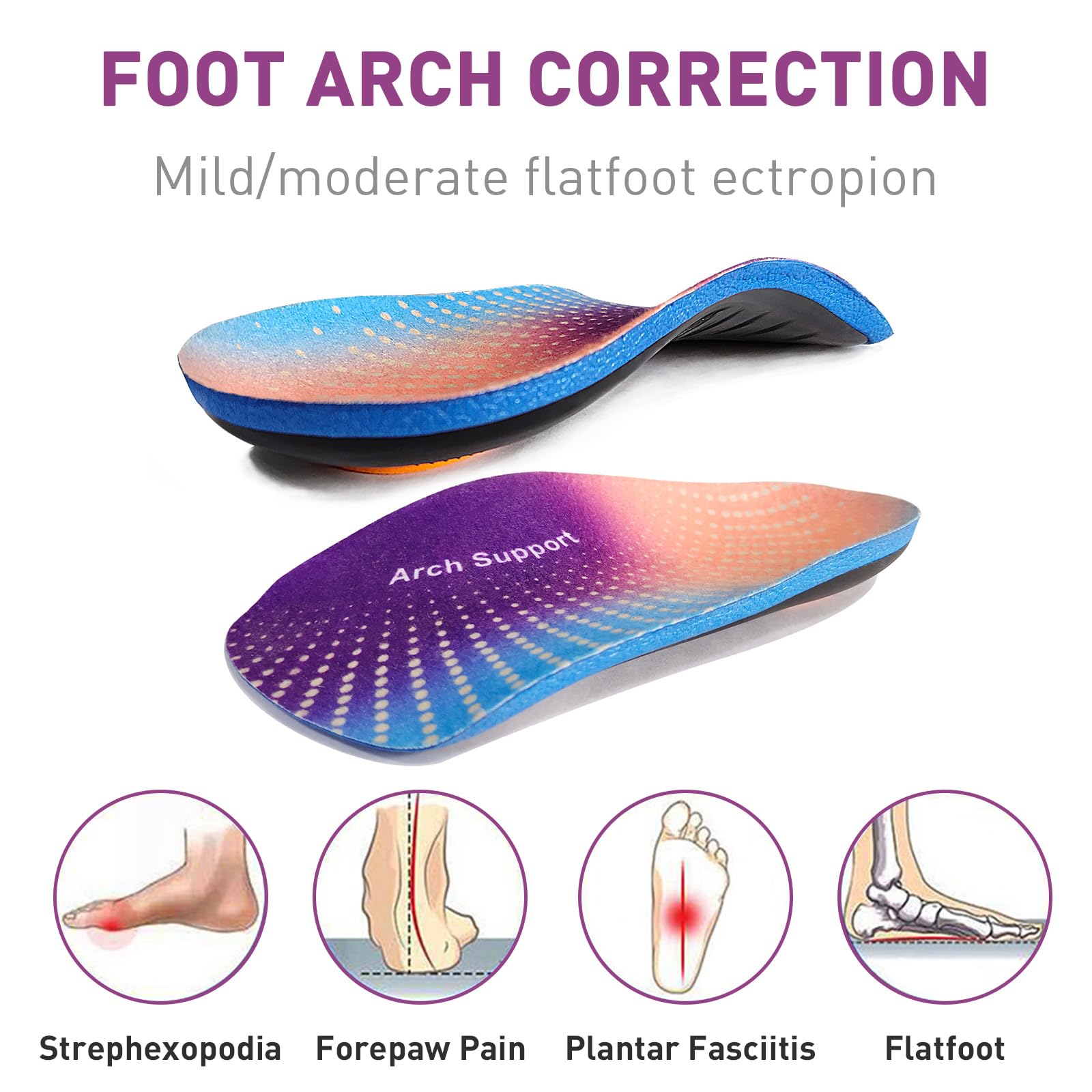 MFBUYING overpronation-correcting insole promotes a steadier stride