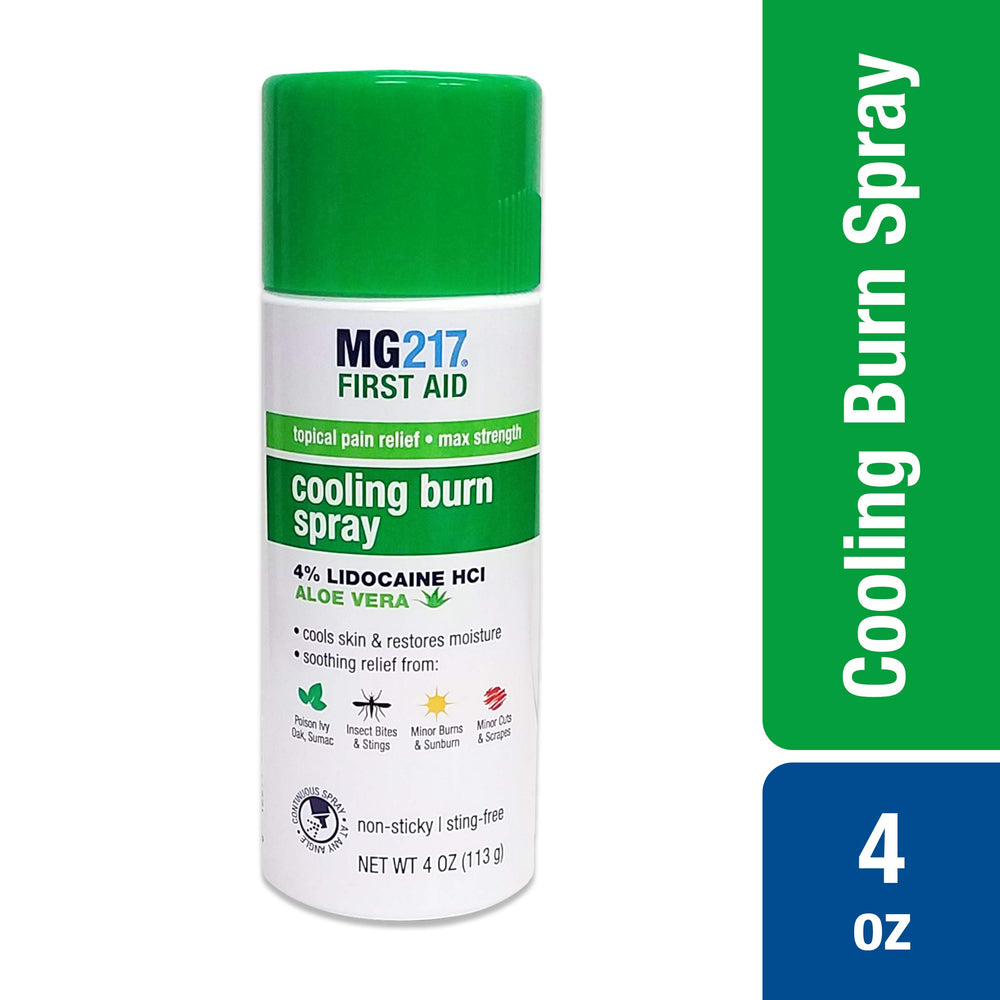 MG217 bottle uses 4% lidocaine to numb pain at the source.