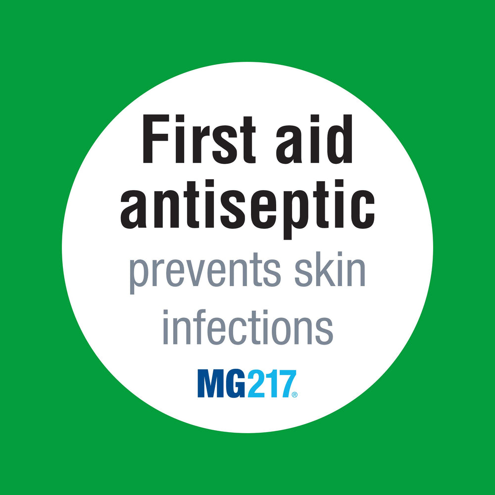 MG217 eases minor cuts and scrapes with analgesia.