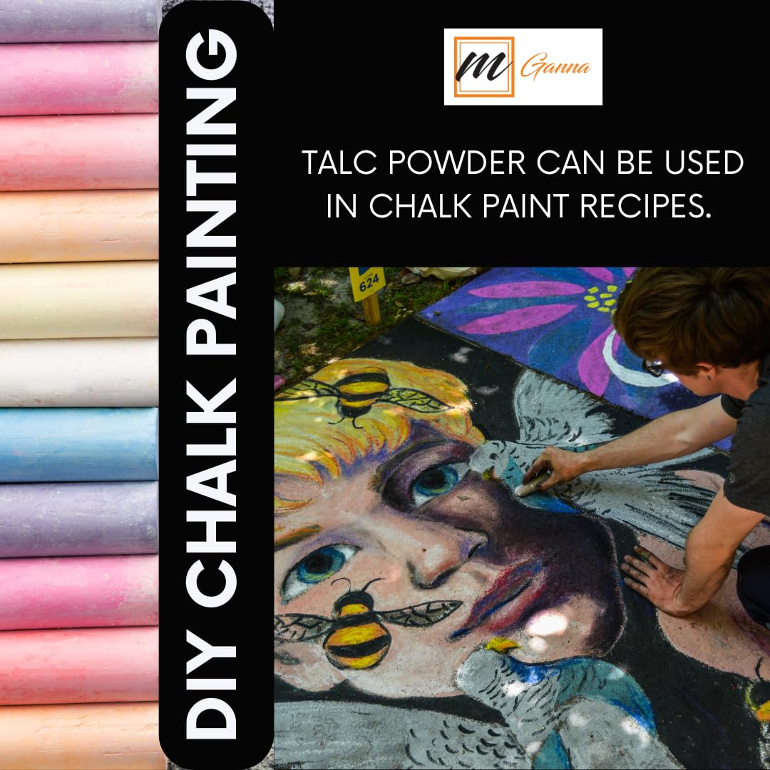 mGanna 2lbs package natural talc powder for bulk use