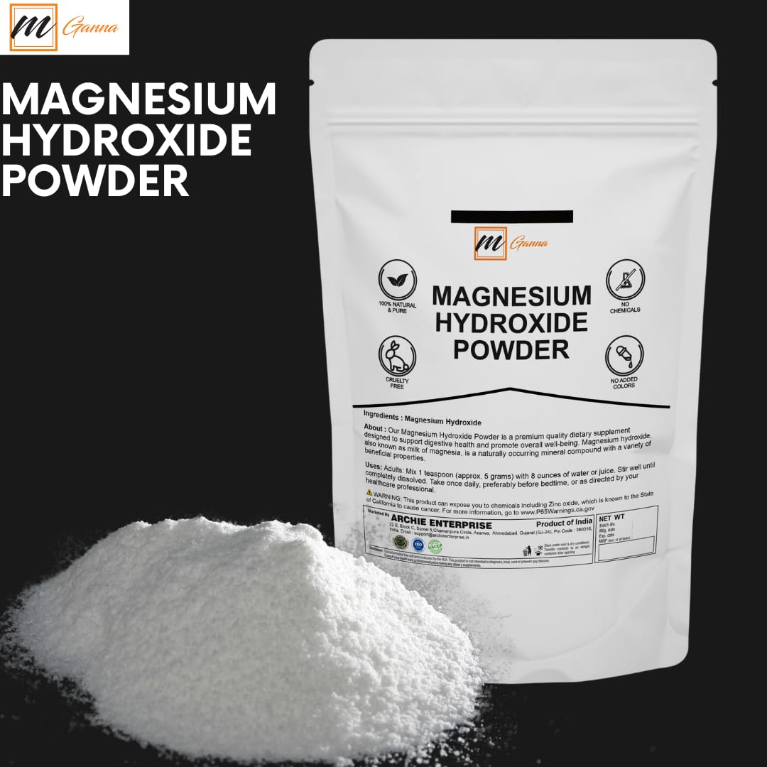 mGanna Magnesium Hydroxide Powder dissolving smoothly in water