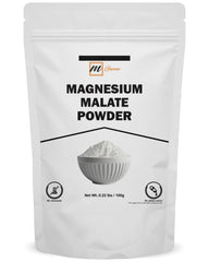 Mganna magnesium malate powder 100g pouch for easy DIY use.
