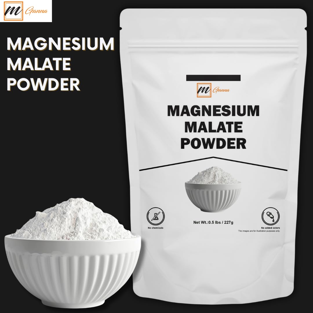 Mganna magnesium malate powder easily mixes into custom blends.