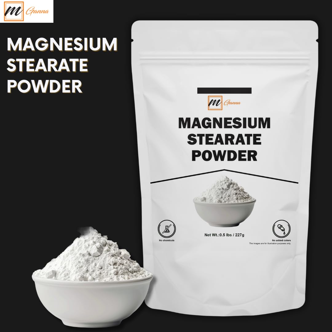 mGanna magnesium stearate powder has a fine texture ideal for easy blending
